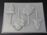 371sp Alice in Wonderland Cat Chocolate or Hard Candy Lollipop Mold